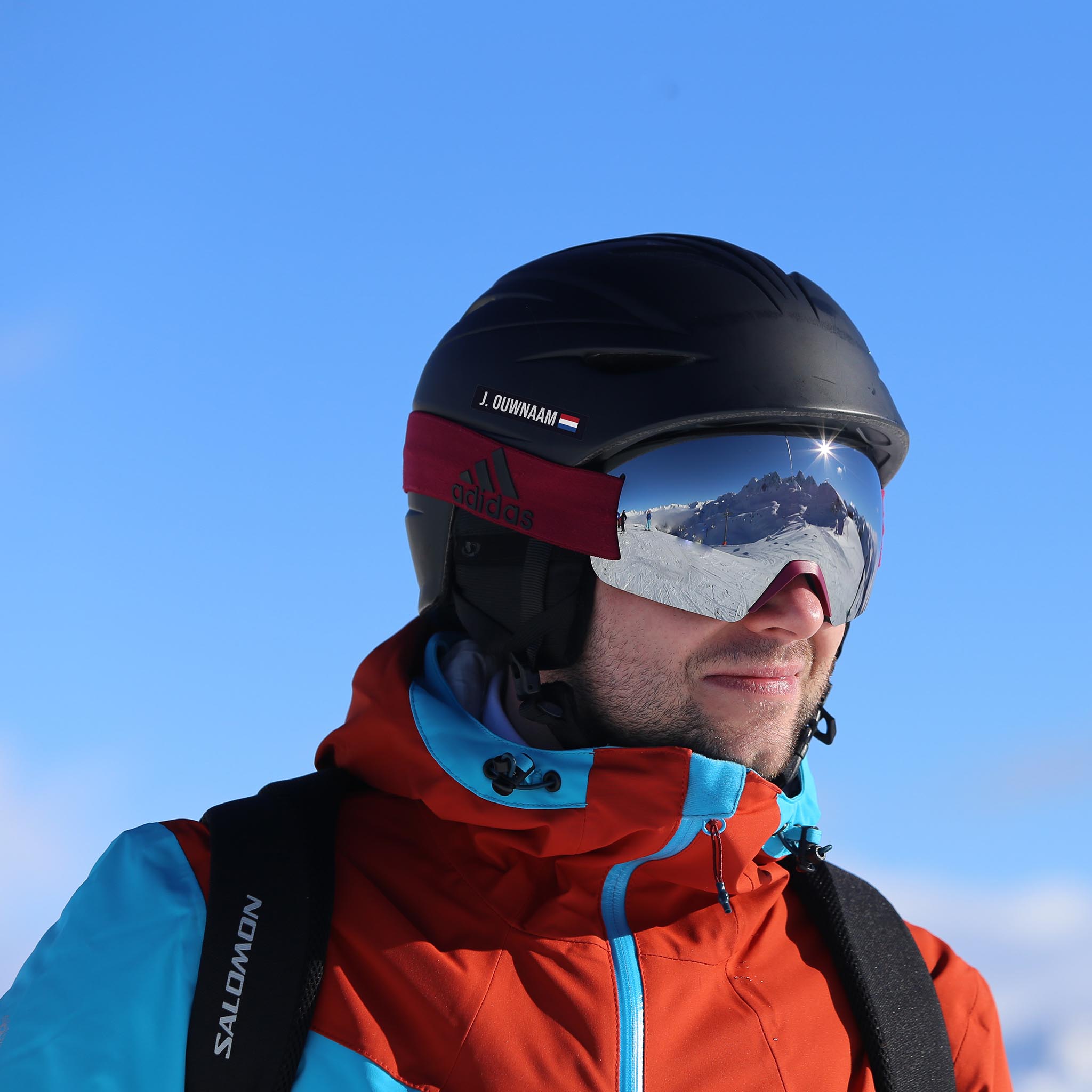 Ski stickers.
