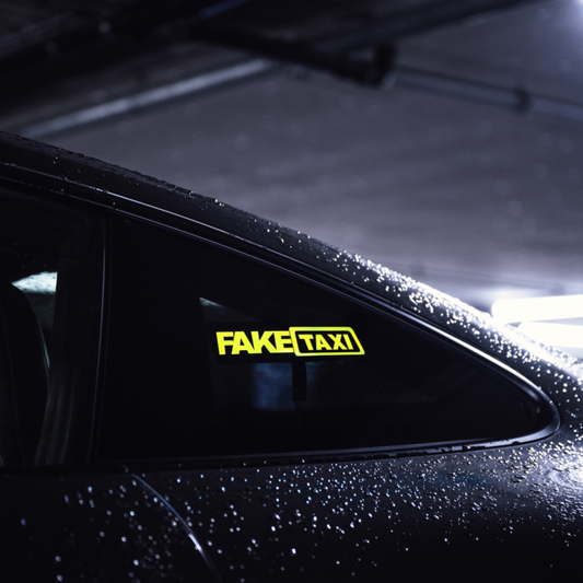 Fake Taxi auto led sticker