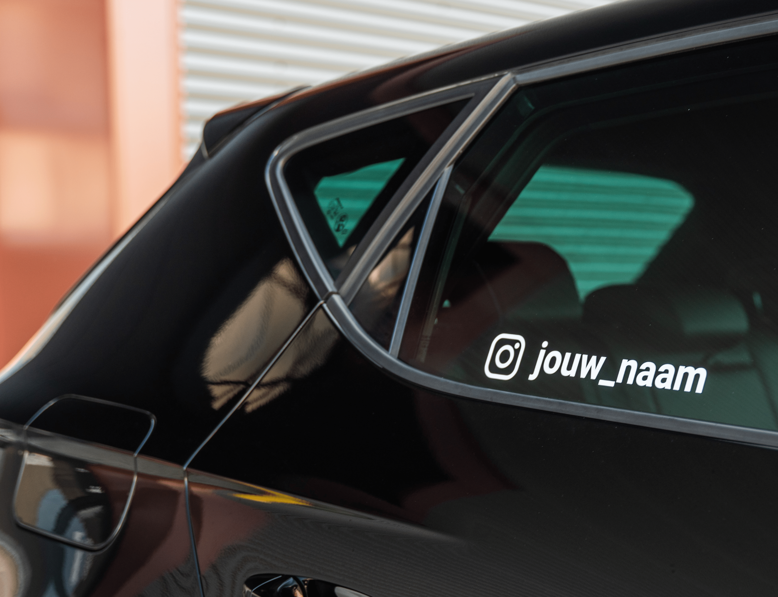Instagram sticker, Voor op jouw auto!