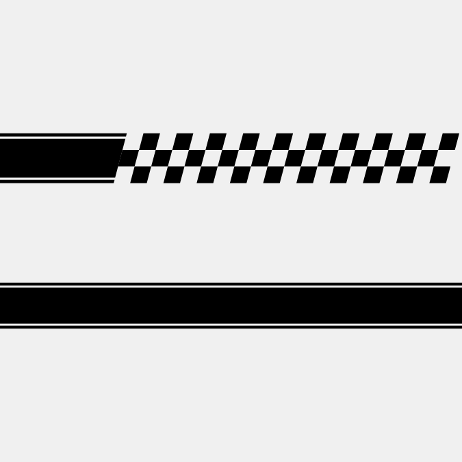 Racing Stripes | Delaware | Set van 2 strips