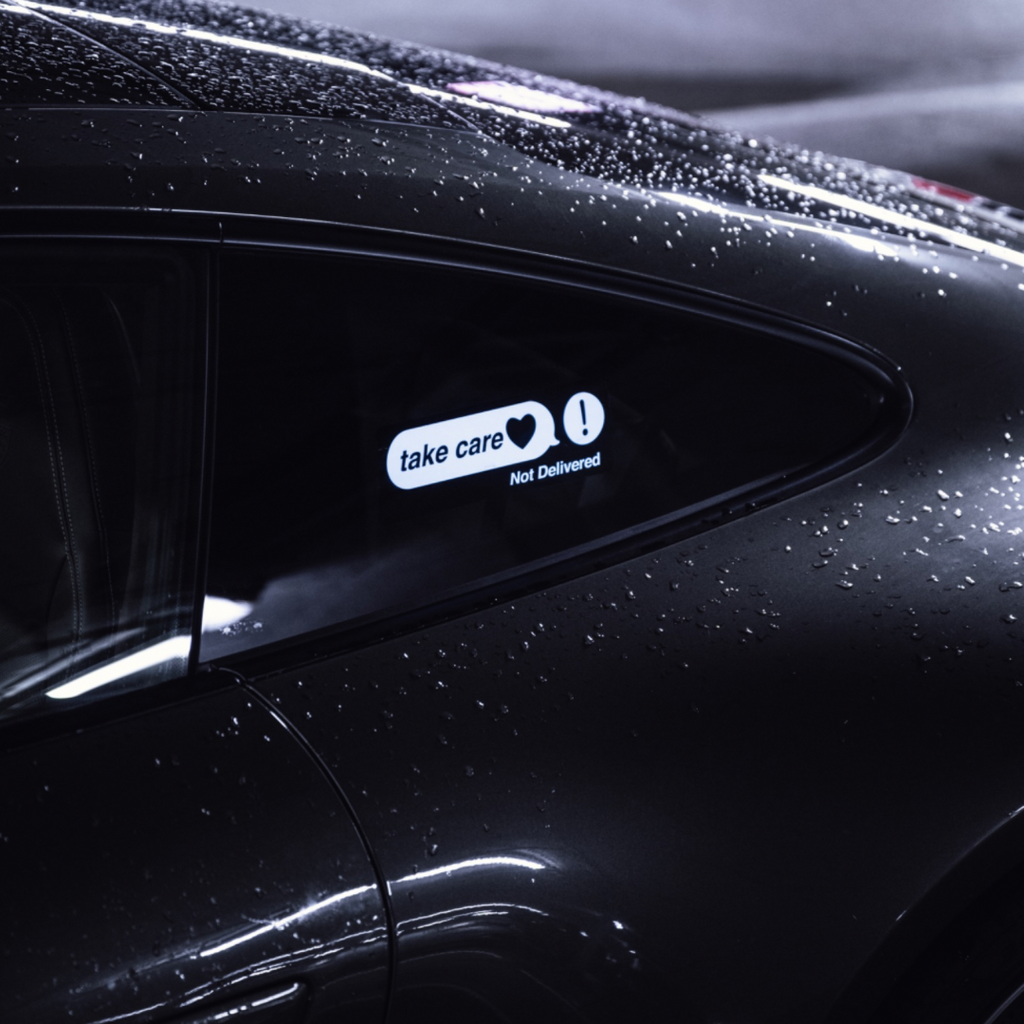 Take care led sticker
