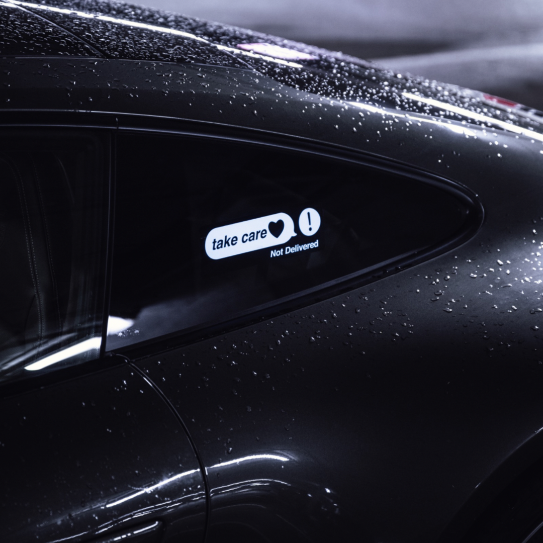 Take care led sticker