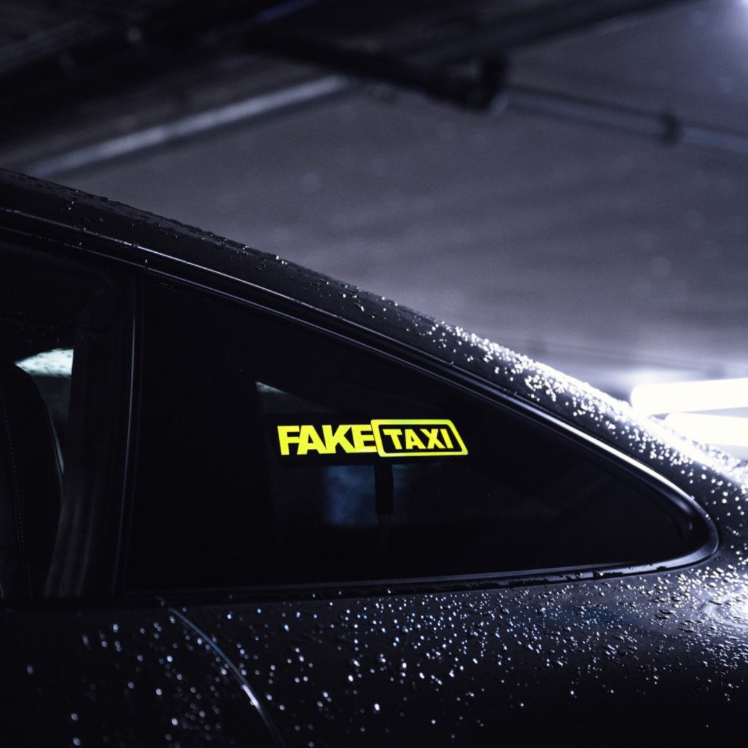 Fake Racing Sticker FakeTaxi led sticker | Auto sticker van Fake Taxi – socialsticker