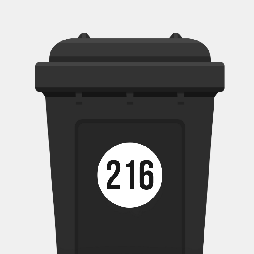 Container stickers.
