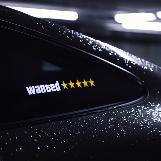 Wanted led sticker
