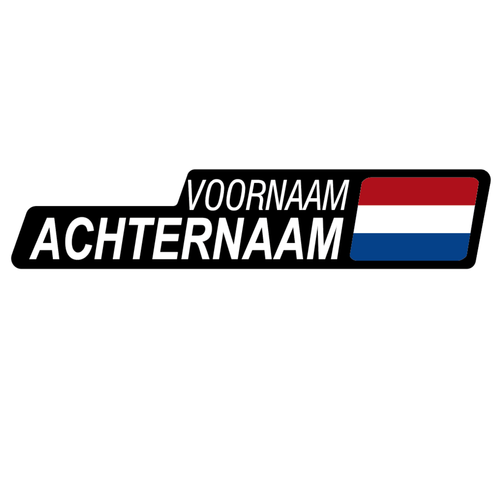 Fiets sticker Mont Ventoux (set van 2) | Personaliseer naam en vlag