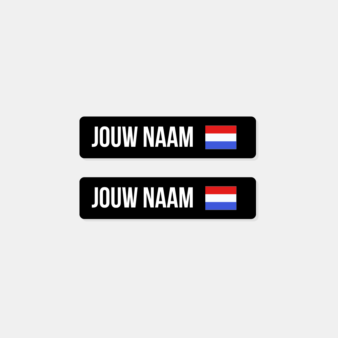 Naam_vlag_sticker_fiets_vlag_rechts
