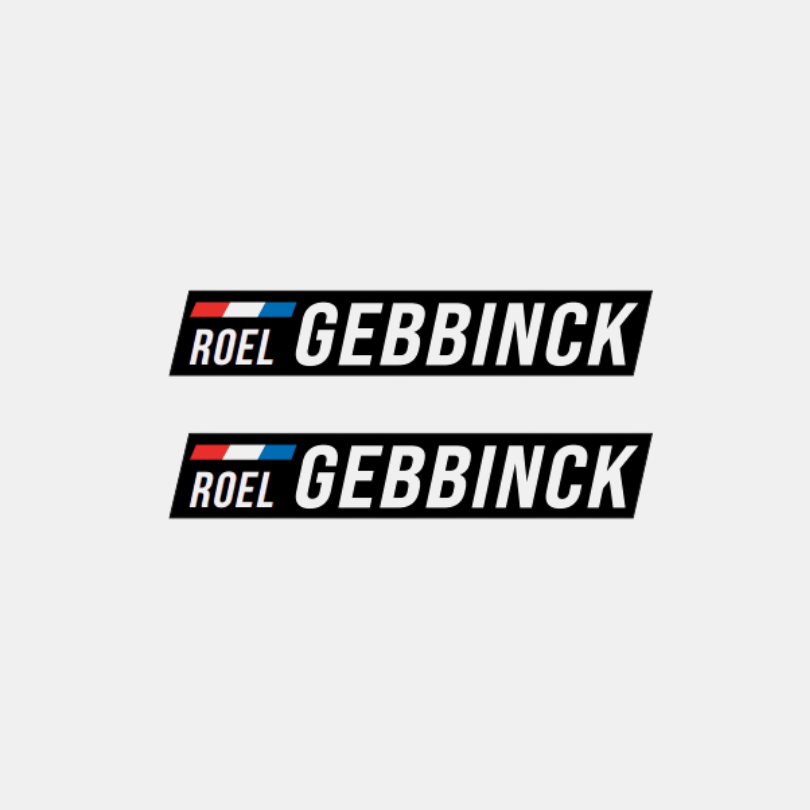 Naam & vlag sticker 'Col du Galibier' fiets | Set van 2