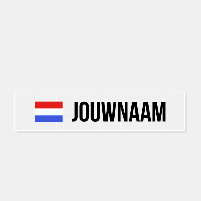 Rally sticker | Keuze uit diverse vlaggen!