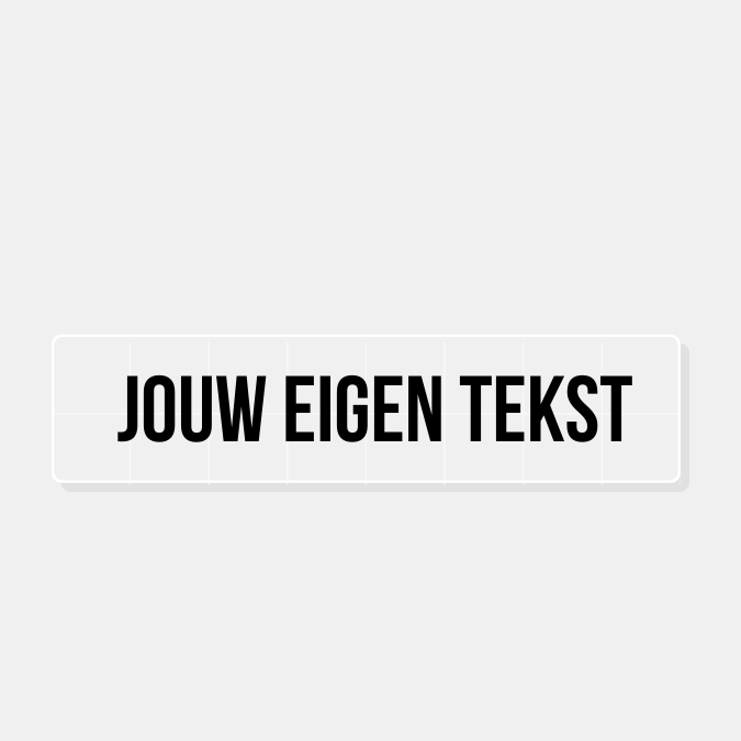 Kliko sticker met huisnummer