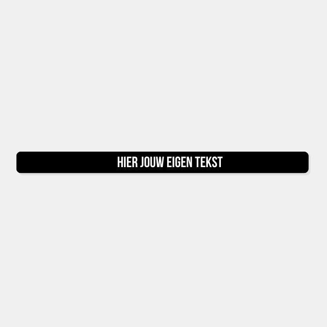 Kenteken sticker grappig: jouw kenteken met een knipoog – zelf te personaliseren met eigen naam, tekst en kleuren.