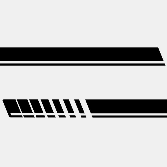 Racing Stripes | Georgetown | Set van 2 strips