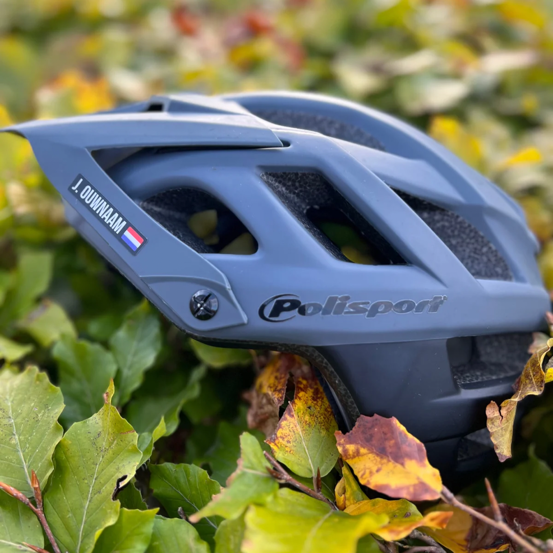 fiets helm sticker