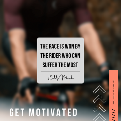 Fiets motivatie sticker | Get motivated!