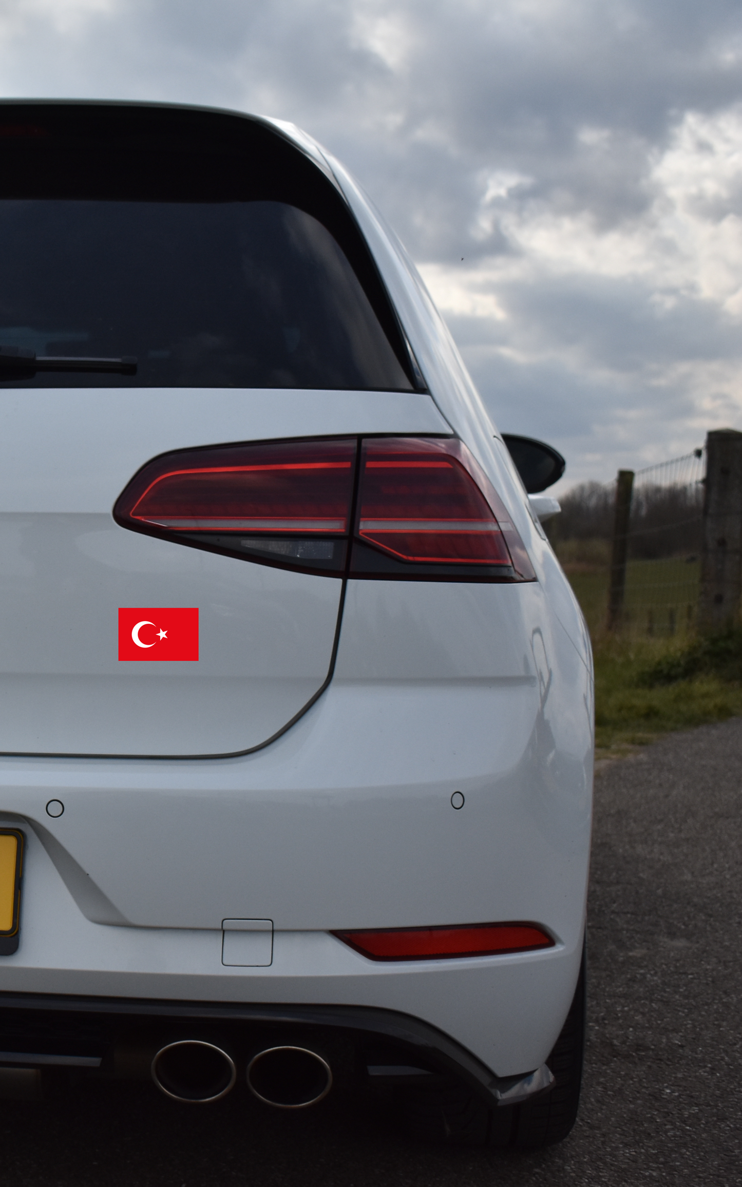 Autosticker Turkse vlag