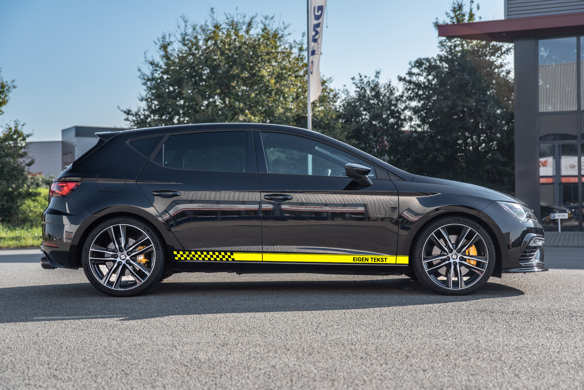 Racing Stripes | Delaware | Met eigen tekst! | Set van 2 strips